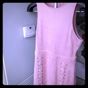 Cupcakes and cashmere size medium faux suede dress